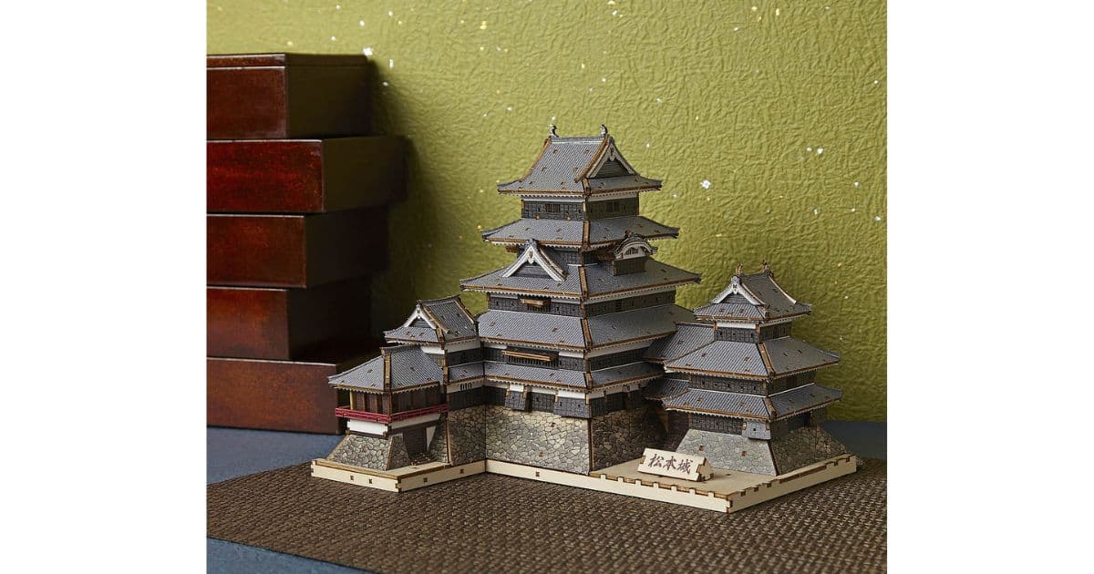 木製 立体パズル 松本城