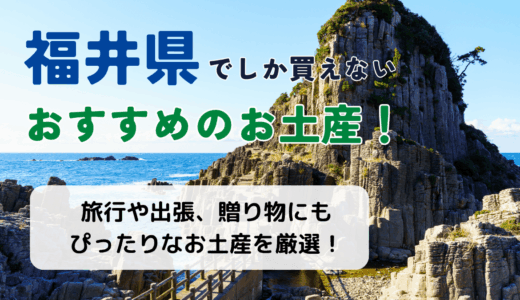 福井県でしか買えないおすすめのお土産！ばらまきお菓子や羽二重餅、恐竜グッズなど定番を中心に紹介