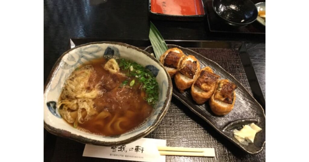 曽我の軒（鰻のまぶしいなり寿司）