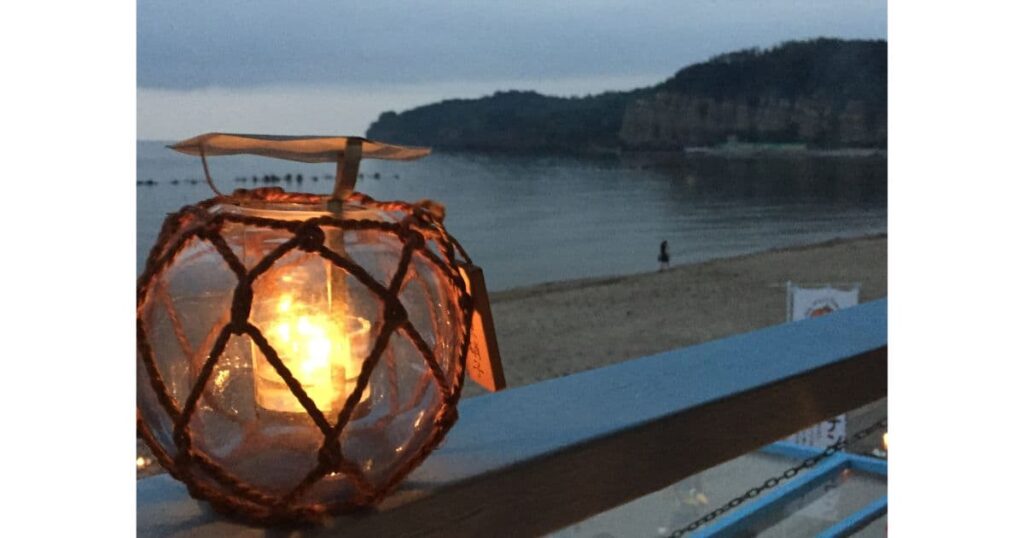 浮き玉キャンドル(浅原硝子製造所)