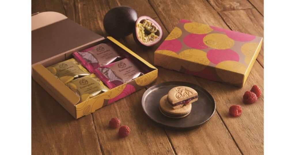 フルーツピークスの果物屋さんのフルーツキャラメルサンド